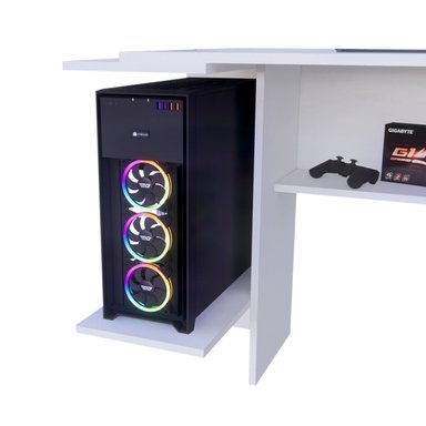 ESCRITORIO GAMER MOVENDA MUEBLES GAMER NR02 47 CM X 140 CM BLANCO NR 02 1 PUERTA FULL - 5