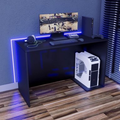 ESCRITORIO GAMER NR 06 120CM NEGRO