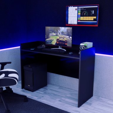 ESCRITORIO GAMER MOVENDA MUEBLES GAMER NR08 120 CM X 50 CM NEGRO NR 08