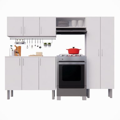 MUEBLE DE COCINA VALERIA 230CM MOVENDA BLANCO