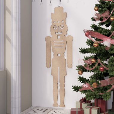 CASCANUECES NAVIDEÑO MOVENDA MUEBLES ANCORA BEIGE 141CM MOVENDA MDF - 2