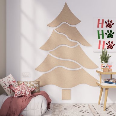ARBOL DE NAVIDAD MOVENDA MUEBLES REALE BEIGE 152CM MOVENDA MDF - 2