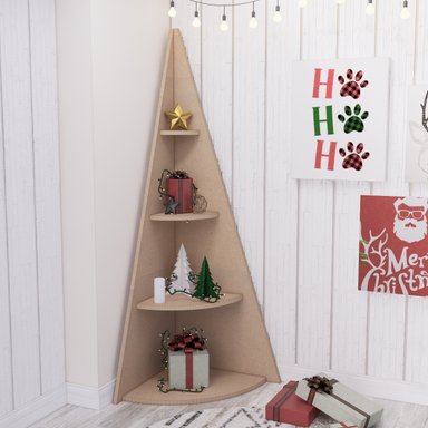 ARBOL DE NAVIDAD MOVENDA MUEBLES BIANCO BEIGE 146CM MOVENDA MDF - 2