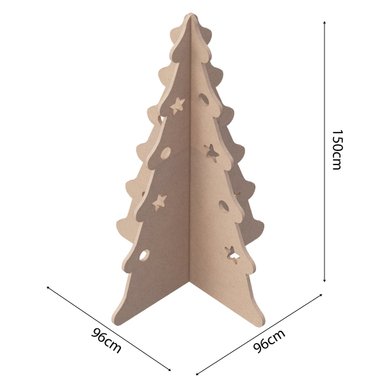 ARBOL DE NAVIDAD MOVENDA MUEBLES ROSSO BEIGE 150CM MOVENDA MDF - 3