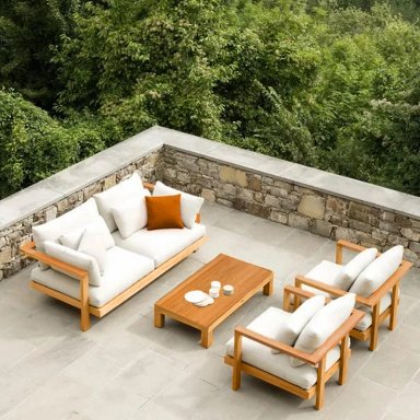 SET DE TERRAZA BAZA 4 PERSONAS CON MESA MOVENDA