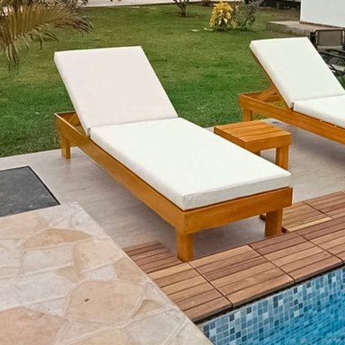 REPOSERA MOVENDA MUEBLES MONARCA MADERA PISCINA AJUSTABLE - 2