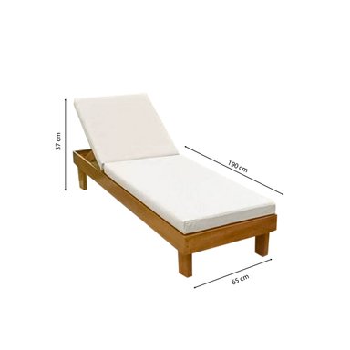 REPOSERA MOVENDA MUEBLES MONARCA MADERA PISCINA AJUSTABLE - 3