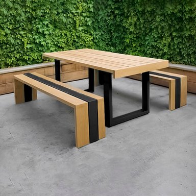 JUEGO COMEDOR MOVENDA MUEBLES LETICIA 4 PERSONAS MADERA - 2
