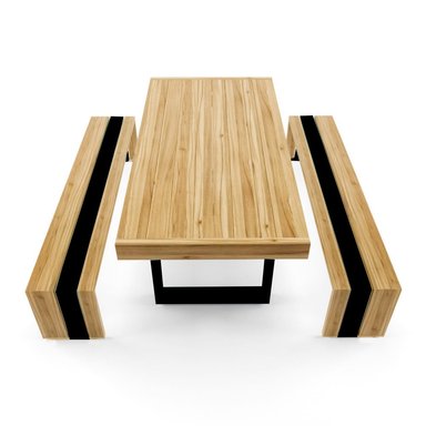 JUEGO COMEDOR MOVENDA MUEBLES LETICIA 4 PERSONAS MADERA - 3