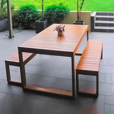 JUEGO COMEDOR MOVENDA MUEBLES CALI 4 PERSONAS MADERA - 3