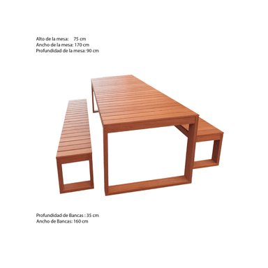 JUEGO COMEDOR MOVENDA MUEBLES CALI 4 PERSONAS MADERA - 4
