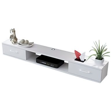 MESA DE TV MOVENDA MUEBLES CAMBARA 50' MOVENDA JALADOR OVALADO BLANCO