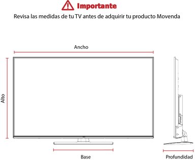 MESA DE TV MOVENDA MUEBLES CAMBARA 50' MOVENDA JALADOR OVALADO BLANCO - 5