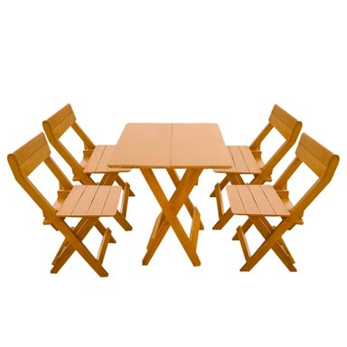 JUEGO COMEDOR MOVENDA MUEBLES PALMIRA 4 PERSONAS MADERA