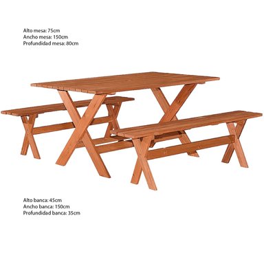JUEGO COMEDOR MOVENDA MUEBLES BARRANQUILLA 4 PERSONAS MADERA - 3