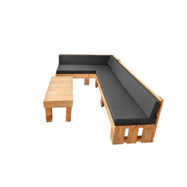 SET JUEGO TERRAZA MOVENDA MUEBLES MARTIN 5 PERSONAS MESA MARRON - 2