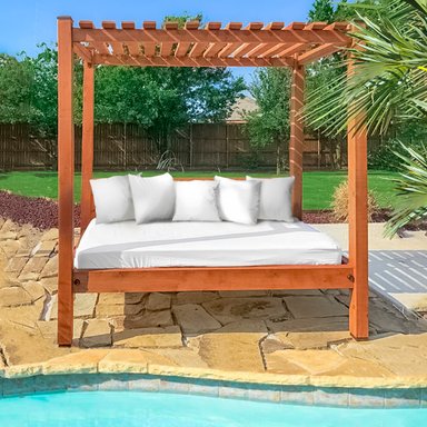 REPOSERA MOVENDA MUEBLES LUCINA MADERA PISCINA TECHO - 2
