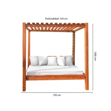 REPOSERA MOVENDA MUEBLES LUCINA MADERA PISCINA TECHO - 3