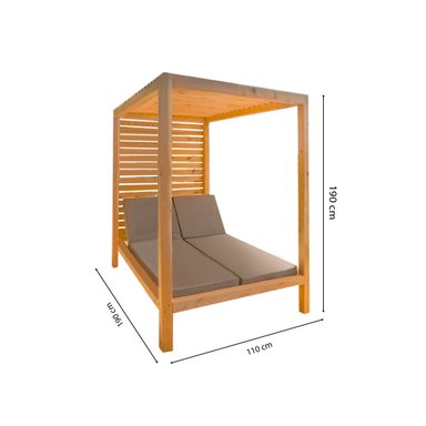 REPOSERA MOVENDA MUEBLES EMPERADOR MADERA PISCINA TECHO - 3