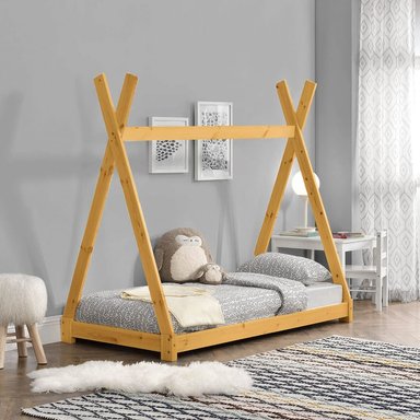 CAMA MOVENDA MUEBLES YURI MADERA MONTESSORI PLAZA Y MEDIA