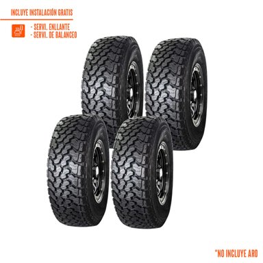 PACK DE 4 LLANTAS 255/70R16 AVANTE BOSS TERRAIN K9 A/T 111T