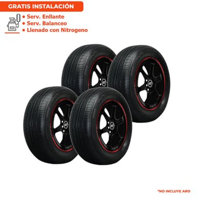 PACK DE 4 LLANTAS 195/60R15 RYDANZ REAC R05 88V BL 4PR TL
