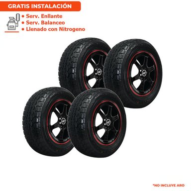 PACK DE 4 LLANTAS RYDANZ RAPTOR R09 LT245/75R16 120/116Q