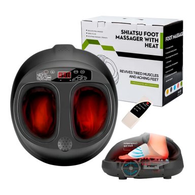 MASAJEDAOR DE PIES ULTRABYTE CON MODOS REGULABLES + CONTROL REMOTO