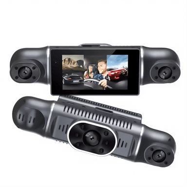 CÁMARA DE AUTO DASH CAM TRIPLE LENTE