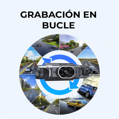 CÁMARA DE AUTO DASH CAM TRIPLE LENTE - 5