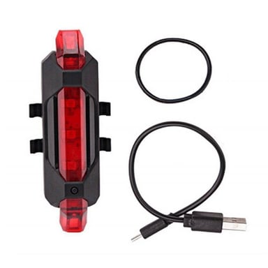 LUZ LED TRASERA Y FRONTAL BICICLETA CON BATERIA RECARGABLE - 2