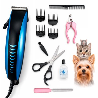 CORTADOR DE PELO PARA MASCOTAS + ACCESORIOS MOD2