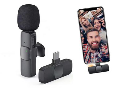 MICRÓFONO INALÁMBRICO ALT01 CELULAR ENTRADA TIPO C PROFESIONAL