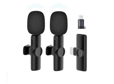 MICRÓFONO K11 CON SALIDA TIPO C Y ADAPTADOR PARA IPHONE