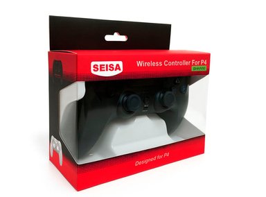 CONTROL GAMEPAD PARA PLAY 4 PS4 Y PC INALÁMBRICO CON VIBRACIÓN NEGRO - 2