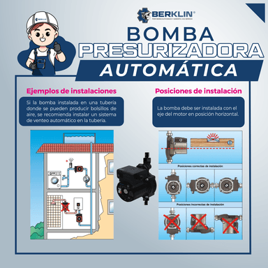 BOMBA AGUA BERKLIN BKL-120W PRESURIZADORA 2 PTS 120W - 6