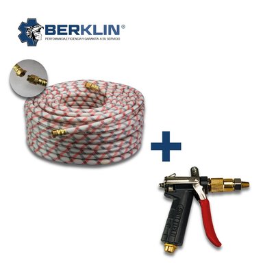 PISTOLA GATILLO RC3 CON ROLLO DE MANGUERA DE 30 CM