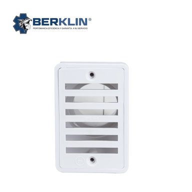 REJILLA BERKLIN WP-1019 BLANCO DREN RECTANGULAR - 2
