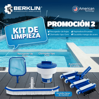 KIT BASICO DE LIMPIEZA PARA PISCINA