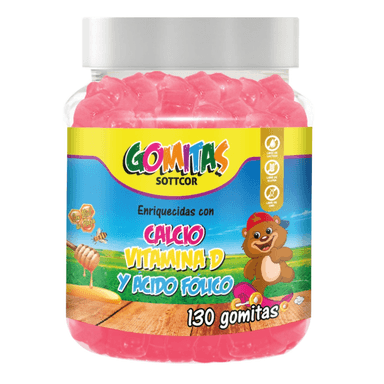 GOMITAS SOTTCOR LABS CALCIO PARA NIÑOS 100GR CHICLE