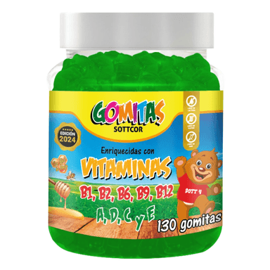MULTIVITAMINA PARA NIÑOS GOMITAS SOTTCOR 100GR CHICLE