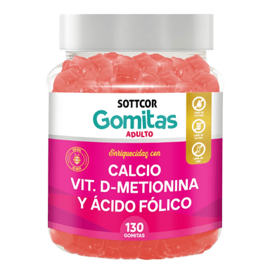 GOMITAS SOTTCOR LABS CALCIO PARA ADULTOS 100GR CHICLE