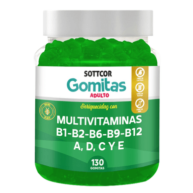 MULTIVITAMINA PARA ADULTOS GOMITAS SOTTCOR 100GR CHICLE