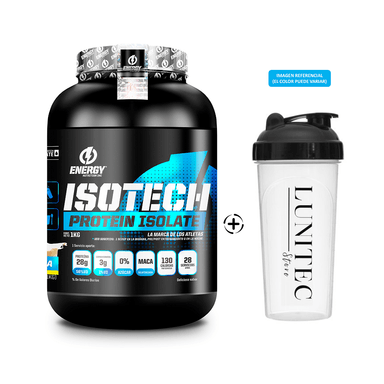 PROTEÍNA ENERGY NUTRITION ISOTECH 1KG VAINILLA + SHAKER