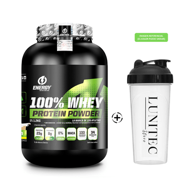 PROTEINA ENERGY NUTRITION 100% WHEY 1.2KG VAINILLA + SHAKER