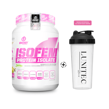 PROTEÍNA ENERGY NUTRITION ISOFEM PROTEIN ISOLATE 1.2KG VAINILLA + SHAKER
