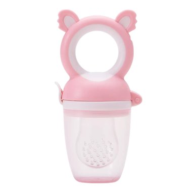 CHUPÓN ALIMENTADOR OSITO NIT000011 ROSADO CON ESTUCHE PARA BEBÉ