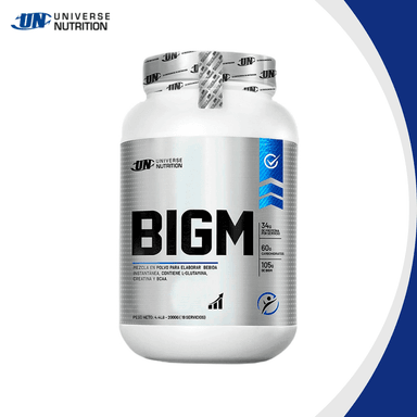 SUPLEMENTO UNIVERSE NUTRITION BIGM 2KG COOKIES GANADOR DE MASA MUSCULAR + SHAKER - 2