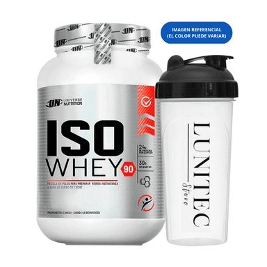 PROTEÍNA UNIVERSE NUTRITION ISO WHEY 90 1.2KG VAINILLA + SHAKER