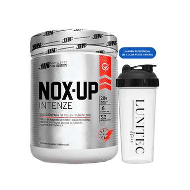 PRE ENTRENO UNIVERSE NUTRITION NOX-UP INTENZE 600 G UVA + SHAKER